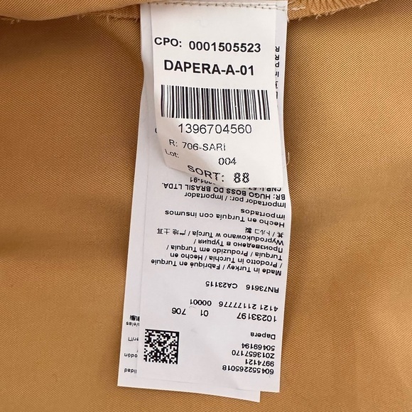 BOSS Dapera Poplin Sheath Dress In Sand NWT Size 4 - Picture 11 of 12